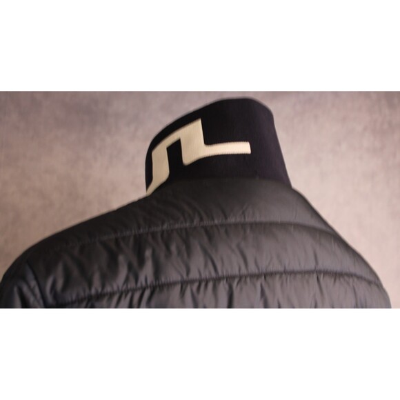 J. Linderderg Women's Reversible Puffer Jacket Size Large Navy Blue - Picture 5 of 12